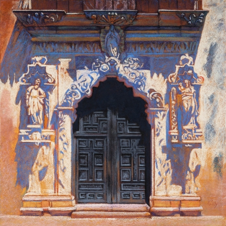 Ancient Doors, Mission San Jose' by artist Nancy Lilly